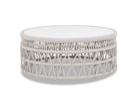 Sunset West Dana Coffee Table with Honed Carrara Marble Top