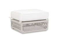 Sunset West Dana Rope Ottoman with Cushion
