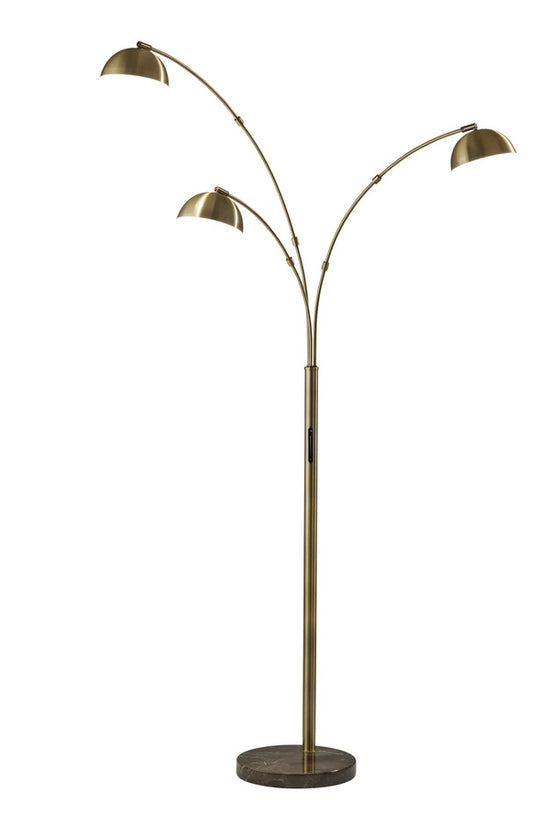 Adesso Bolton LED 3-Arm Arc Lamp With Smart Switch