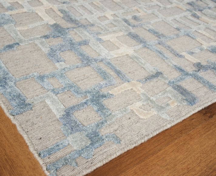 Exquisite Rugs Vista Handmade Hand Loomed New Zealand Wool and Bamboo Silk Area Rug