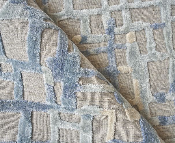 Exquisite Rugs Vista Handmade Hand Loomed New Zealand Wool and Bamboo Silk Area Rug