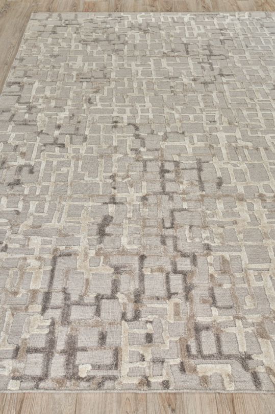 Exquisite Rugs Vista Handmade Hand Loomed New Zealand Wool and Bamboo Silk Area Rug