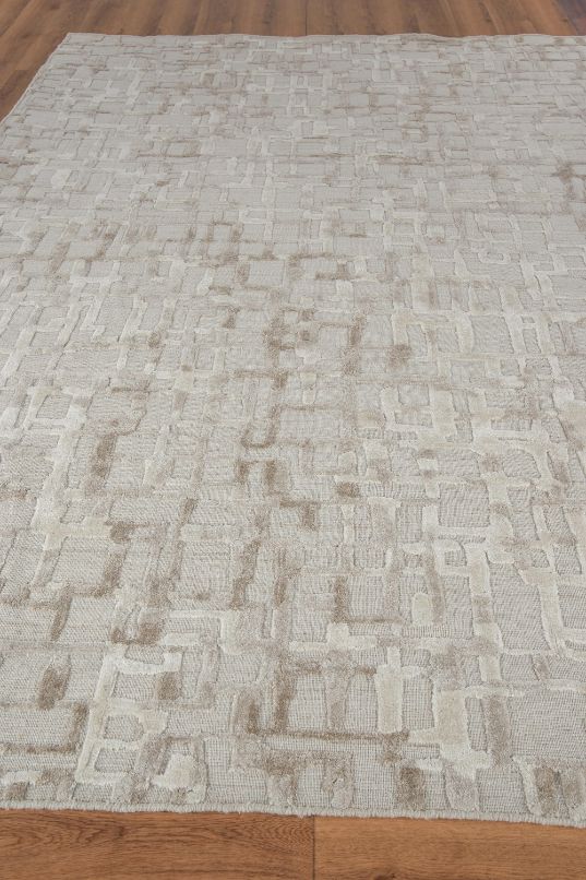 Exquisite Rugs Vista Handmade Hand Loomed New Zealand Wool and Bamboo Silk Area Rug