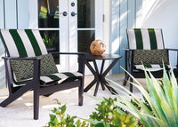 Telescope Casual Wexler Marine Grade Polymer 23" Round End Table with Rustic Top