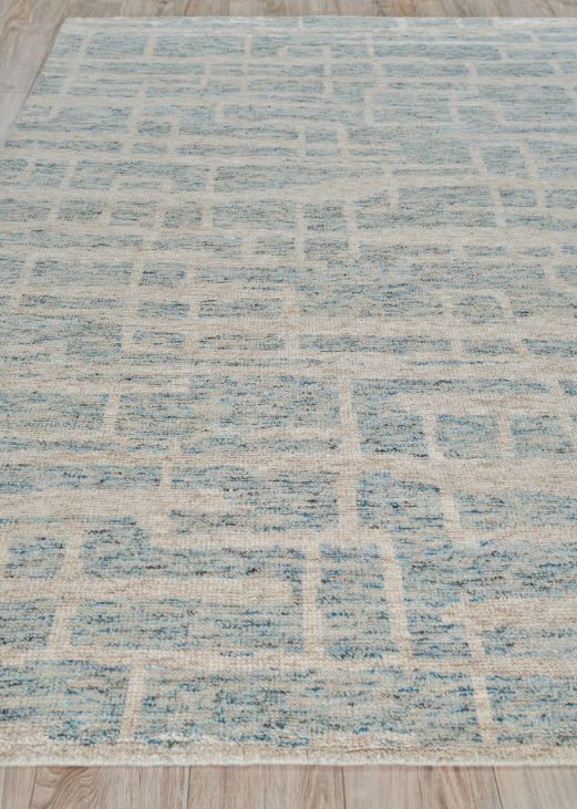 Exquisite Rugs Aldridge Handmade Hand-Knotted New Zealand Wool and Bamboo Silk Area Rug