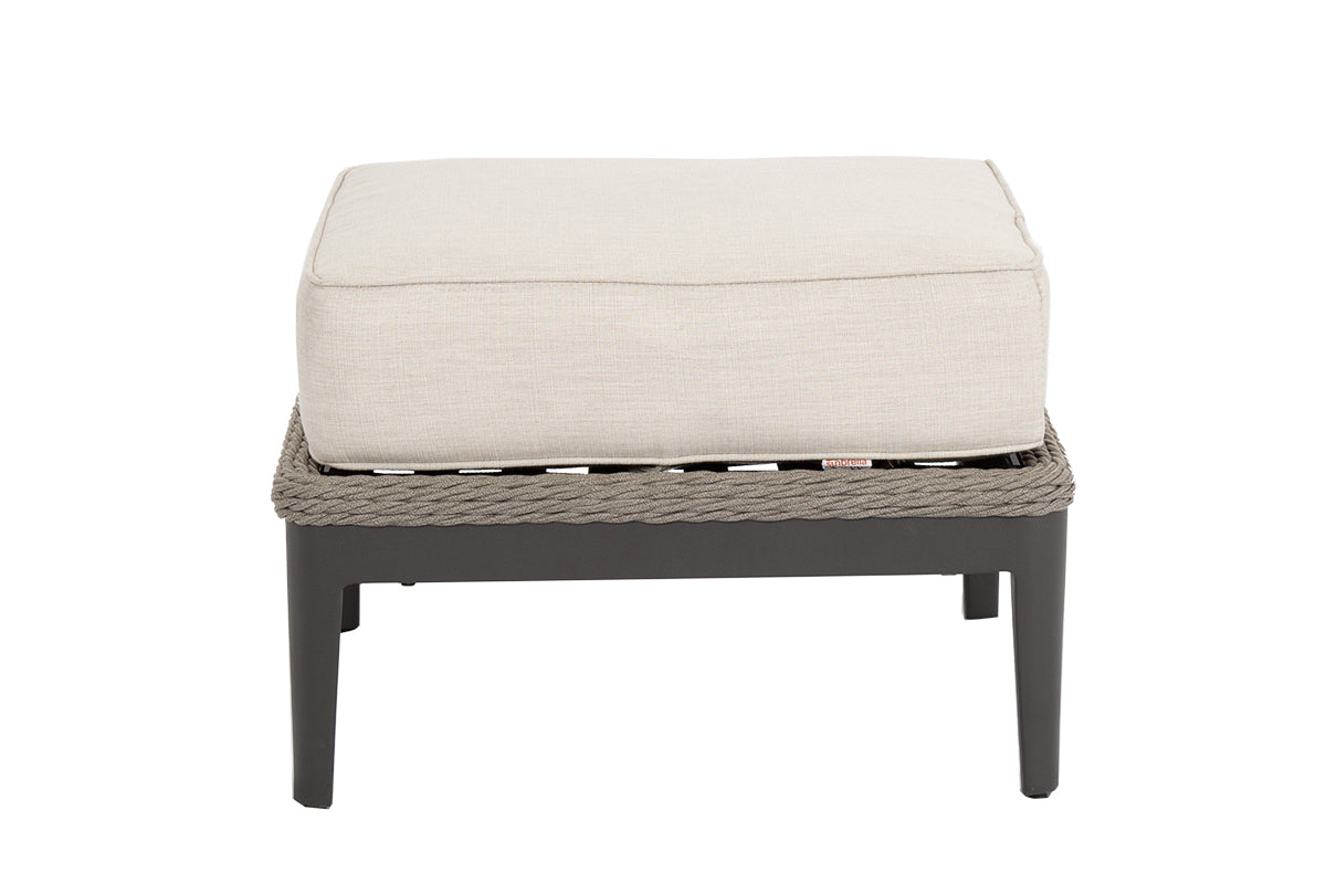 Sunset West Marbella Aluminum Ottoman with Cushions