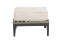 Sunset West Marbella Aluminum Ottoman with Cushions