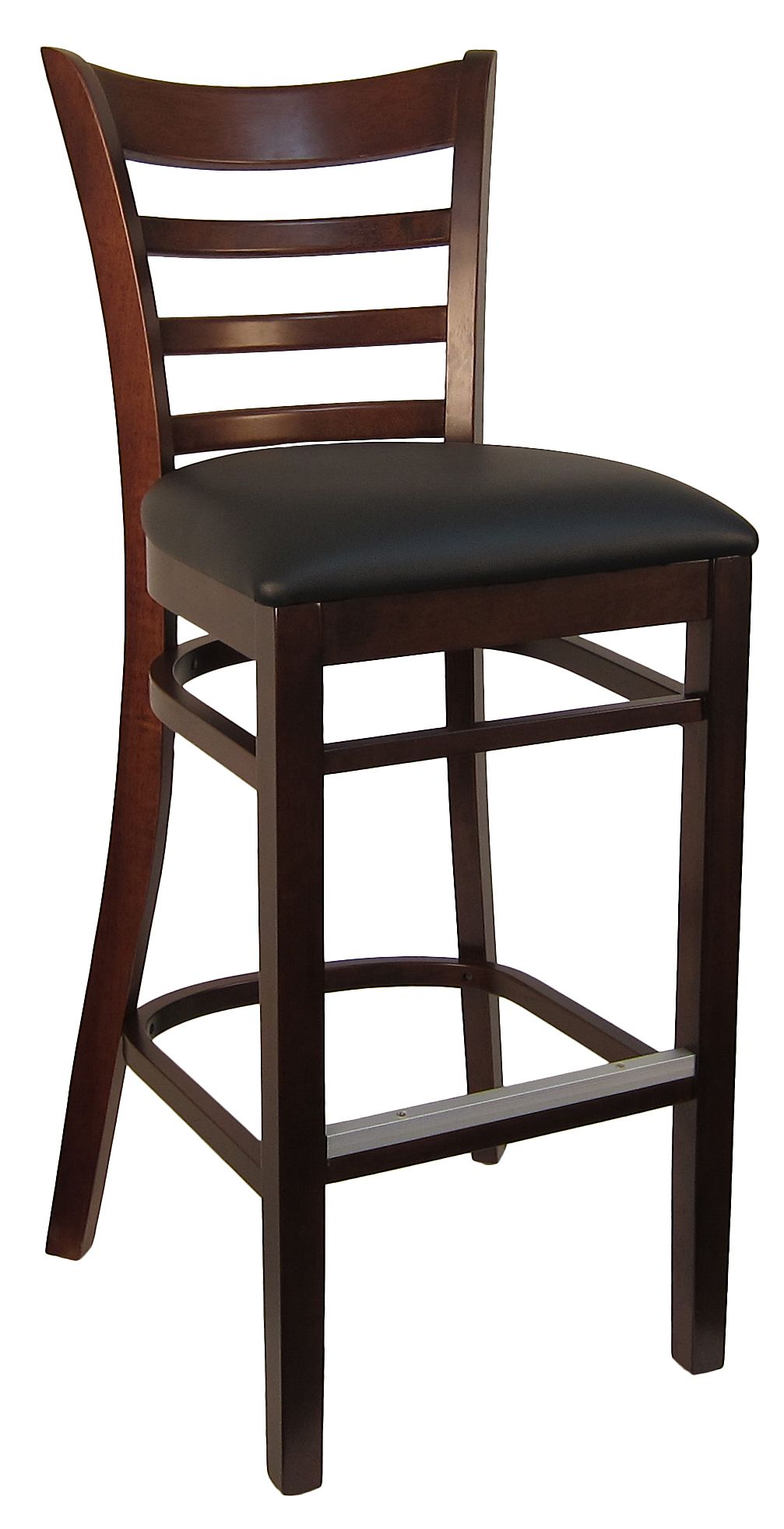 H&D Seating Ladder Back Wood Barstool
