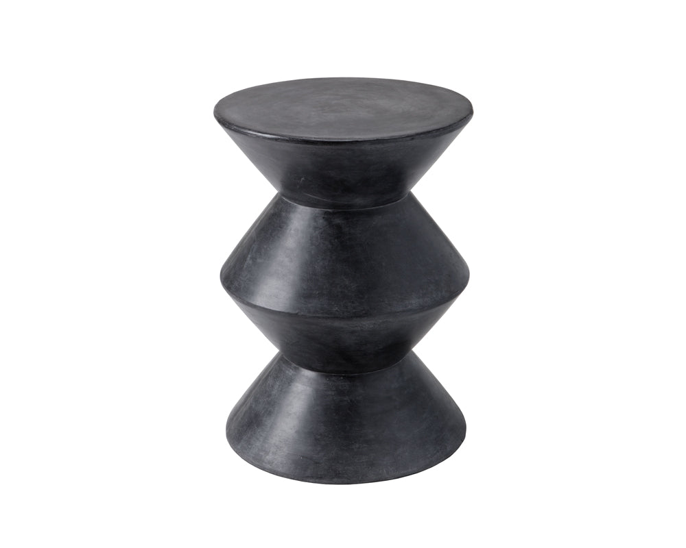 Sunpan Union End Table - Anthracite Grey/Black/White