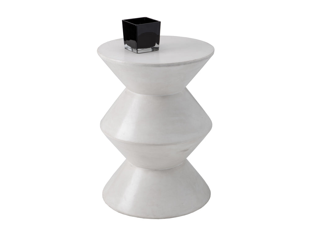 Sunpan Union End Table - Anthracite Grey/Black/White