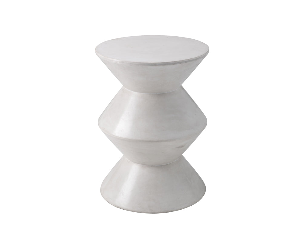 Sunpan Union End Table - Anthracite Grey/Black/White