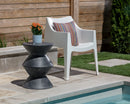 Sunpan Union End Table - Anthracite Grey/Black/White