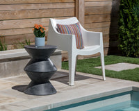 Sunpan Union End Table - Anthracite Grey/Black/White