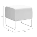 Zuo Modern Plush Ottoman