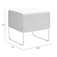 Zuo Modern Plush Ottoman