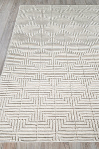 Exquisite Rugs Manzoni Handmade Hand Loomed Viscose and Cotton Area Rug