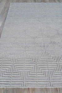 Exquisite Rugs Manzoni Handmade Hand Loomed Viscose and Cotton Area Rug