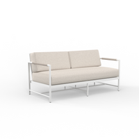 Sunset West Sabbia Loveseat with Echo Ash Cushion