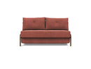 Innovation Living Cubed Full Size Sofa Bed With Dark Wood Legs