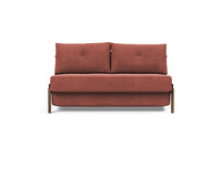 Innovation Living Cubed Full Size Sofa Bed With Dark Wood Legs