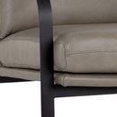 Sunpan Sterling Lounge Chair Missouri Mahogany Leather / Missouri Stone Leather
