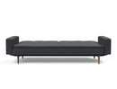 Innovation Living Dublexo Sofa With Arms in Dark Wood/Stainless Steel