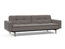 Innovation Living Dublexo Sofa With Arms in Dark Wood/Stainless Steel