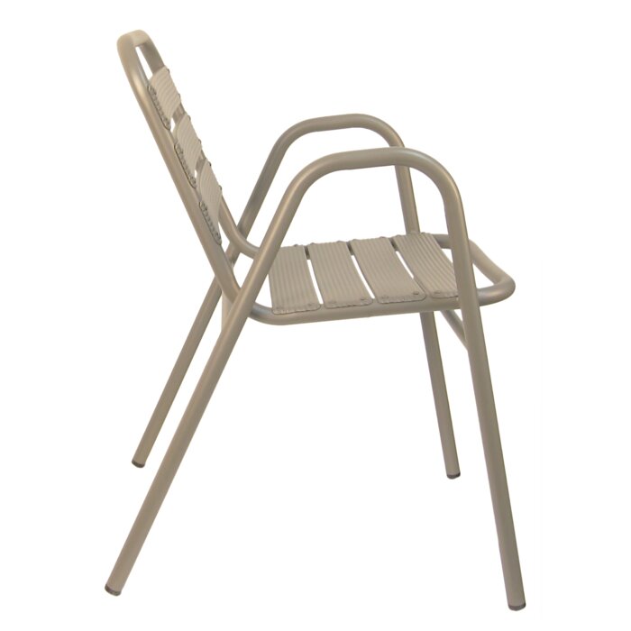 H&D Seating All Aluminum Stacking Patio Dining Chair