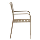 H&D Seating 7036A All Aluminum Stacking Patio Dining Chair
