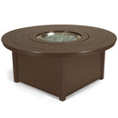 Telescope Casual 54" Round Marine Grade Polymer Top Chat Height Fire Table