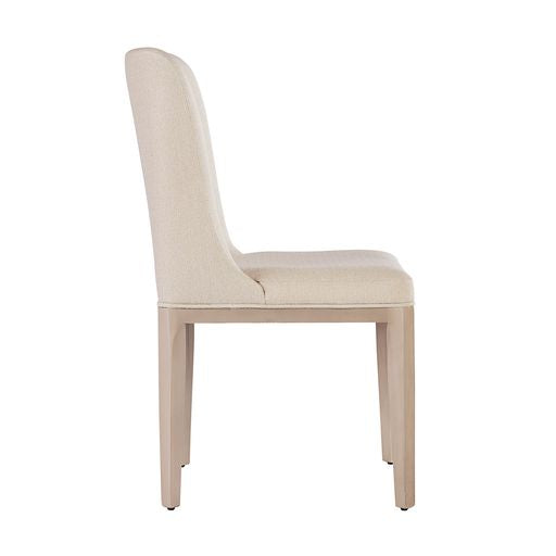 Sunpan Elisa Dining Chair in Grey Oak - Dazzle Cream / Naya Check Black / Light Oak - Mainz Cream