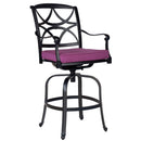 Woodard Wiltshire Swivel Bar Stool with Optional Cushion