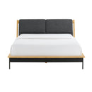 Greenington Santa Cruz Queen Platform Bed with Fabric, Wheat