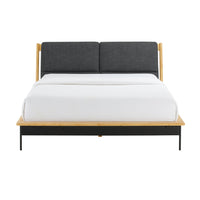 Greenington Santa Cruz Queen Platform Bed with Fabric, Wheat