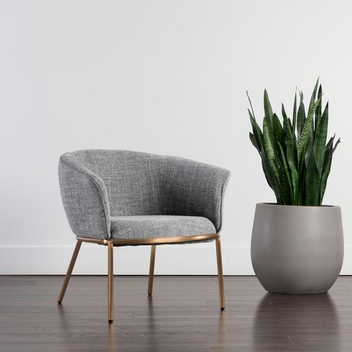 Sunpan Nadine Lounge Chair Chacha Grey / Chacha Navy