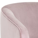 Sunpan Hazel Swivel Lounge Chair in Gold - Belfast Heather Grey / Black Sky / Blush Sky / Burgundy Sky / Deep Green Sky / Navy Blue Sky / Dark-Bronze Gold Sky