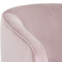 Sunpan Hazel Swivel Lounge Chair in Gold - Belfast Heather Grey / Black Sky / Blush Sky / Burgundy Sky / Deep Green Sky / Navy Blue Sky / Dark-Bronze Gold Sky