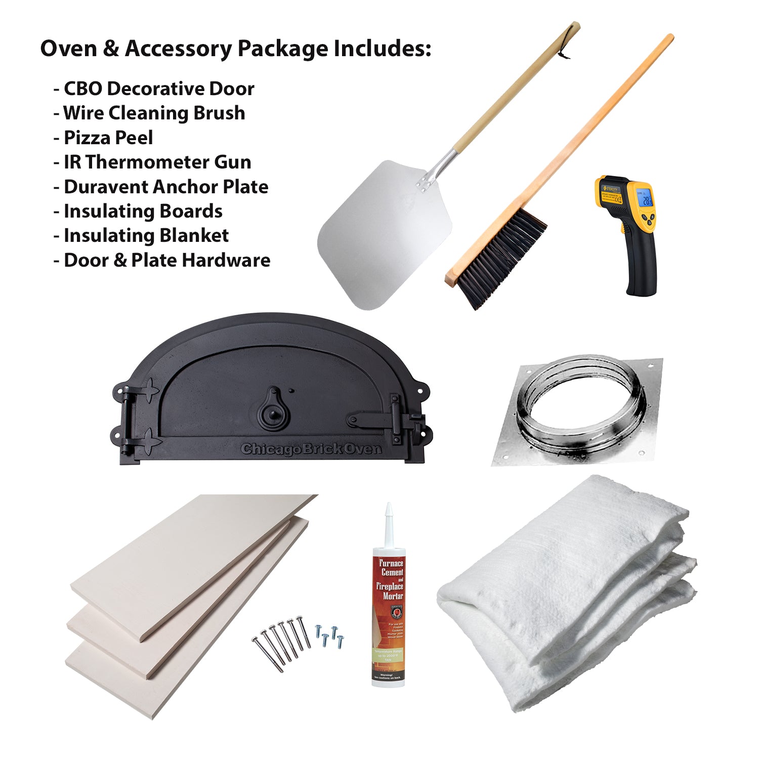 Chicago Brick CBO-750 Commercial/Residential Hybrid DIY Kit:(Pre-Assembled) 6-Piece Oven