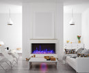 Amantii 50" Unit - 14 1/4" In Depth 3 Sided Glass Fireplace