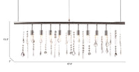 Zuo Modern Shooting Stars Ceiling Lamp Chrome