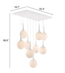 Zuo Modern Epsilon Ceiling Lamp White