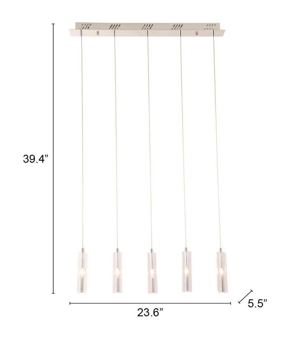Zuo Modern Celeron Ceiling Lamp Clear
