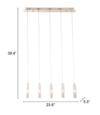 Zuo Modern Celeron Ceiling Lamp Clear