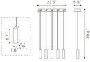 Zuo Modern Celeron Ceiling Lamp Clear