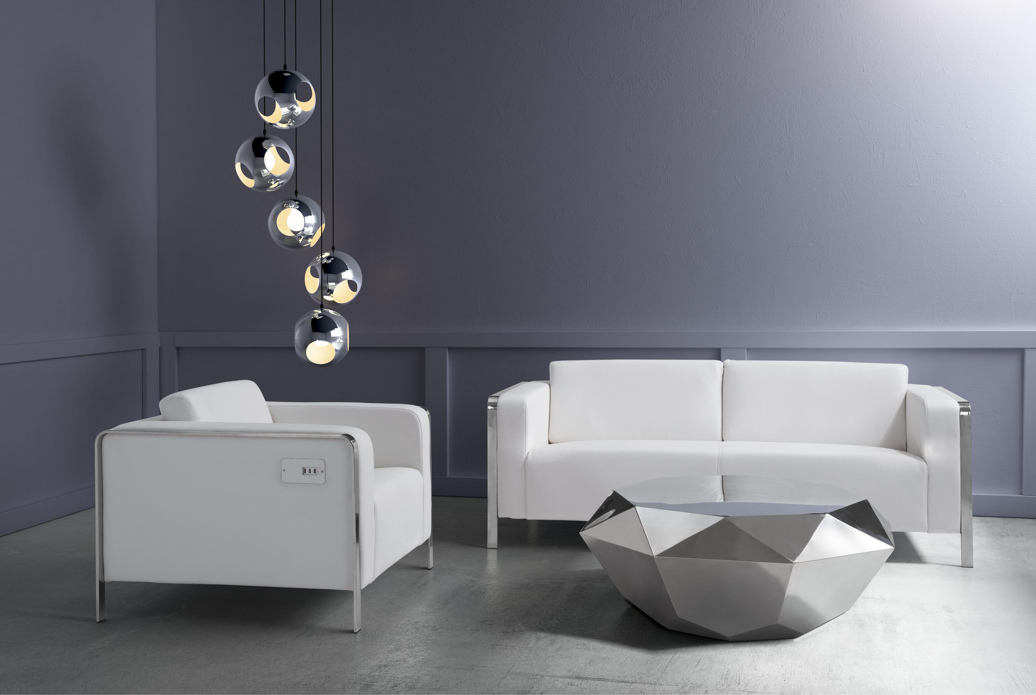 Zuo Modern Meteor Shower Ceiling Lamp Chrome