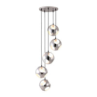 Zuo Modern Meteor Shower Ceiling Lamp Chrome