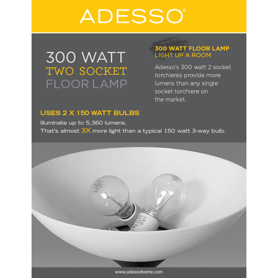 Adesso Expo 300W Torchiere