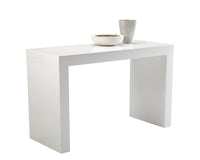 Sunpan Faro Counter Table - Black / High Gloss White