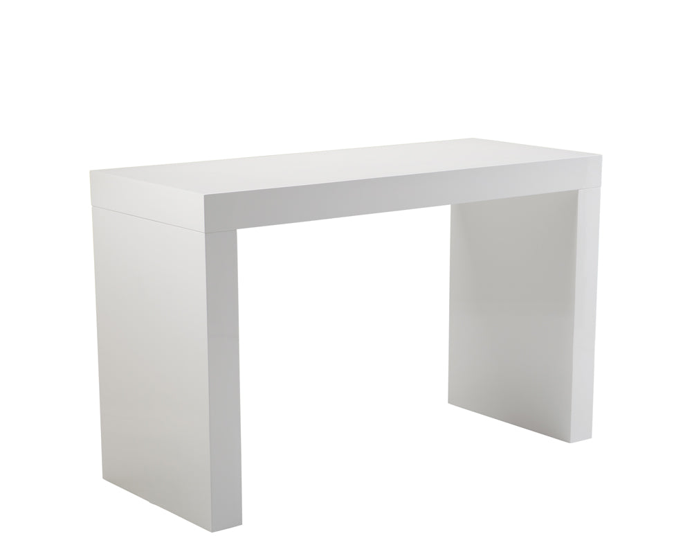 Sunpan Faro Counter Table - Black / High Gloss White