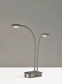 Adesso Eternity LED 2 Arm Desk Lamp With Smart Switch